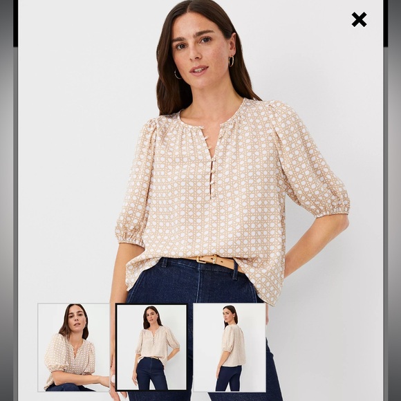 NWT Ann Taylor Button Popover, XXS - Picture 7 of 7